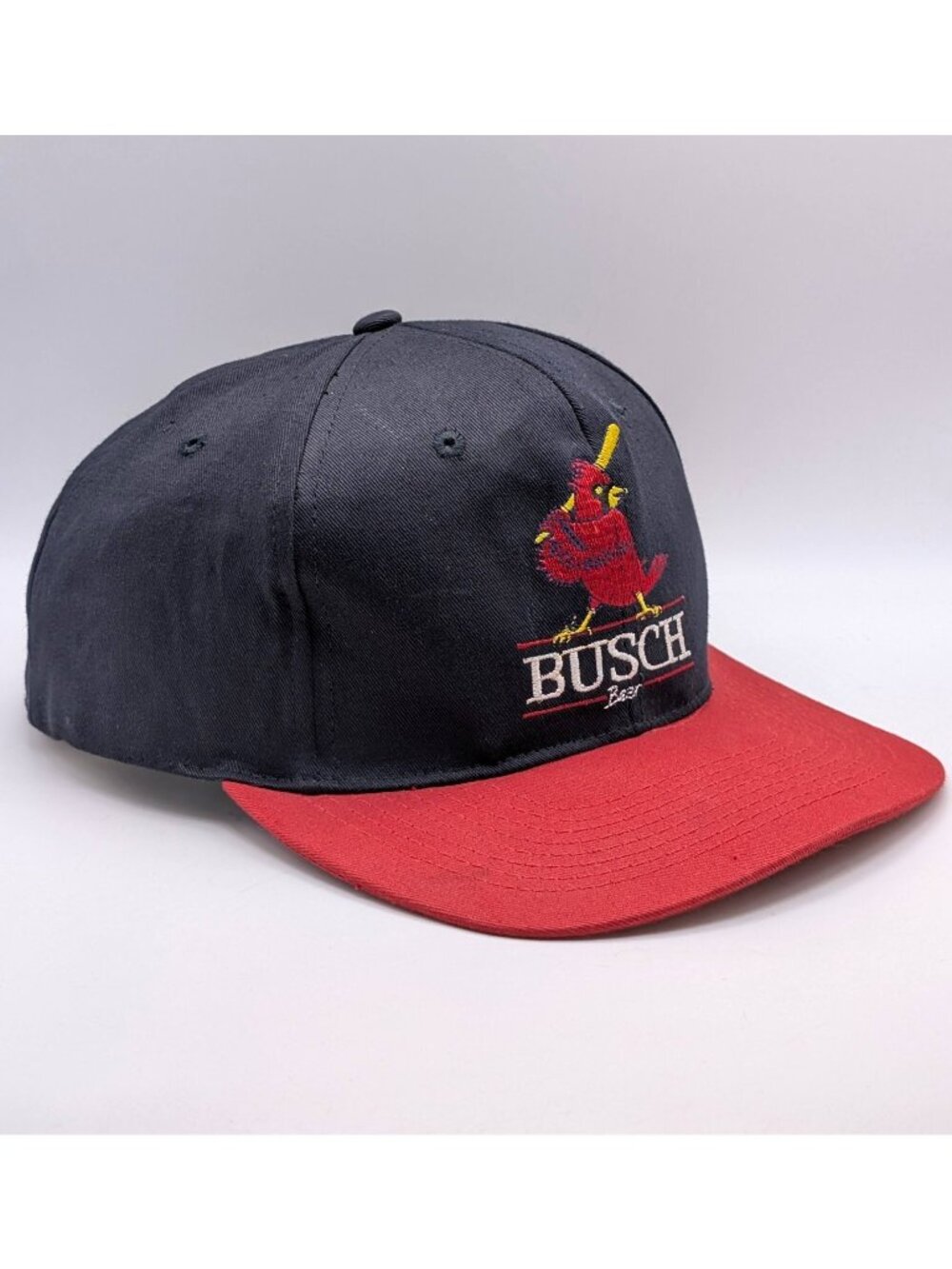 Vintage St Louis Cardinals Cap Hat Snapback MLB Busch Beer Baseball Retro Bird
